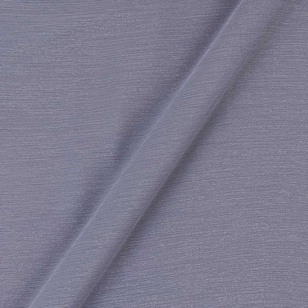 Wrinkle Shimmer Chiffon Dove Grey Colour 61 Inches Width Imported Fabric freeshipping - SourceItRight