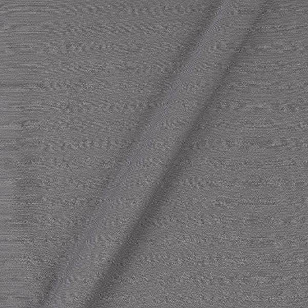 Wrinkle Shimmer Chiffon Grey Colour 62 Inches Width Imported Fabric freeshipping - SourceItRight
