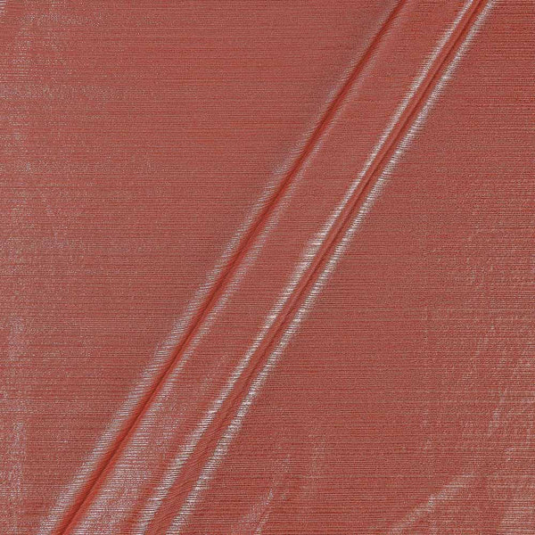 Wrinkle Metalic Shimmer Orange Silver Two Tone 59 Inches Width Stretchable Imported Fabric freeshipping - SourceItRight