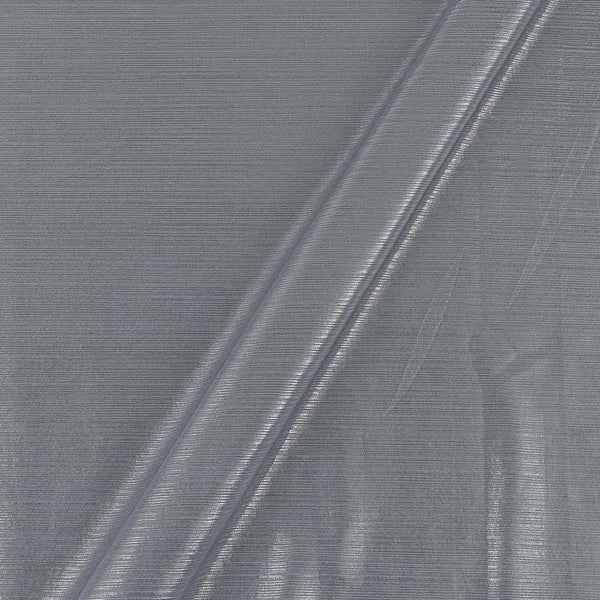 Wrinkle Metalic Shimmer Grey Silver Two Tone 59 Inches Width Stretchable Imported Fabric freeshipping - SourceItRight