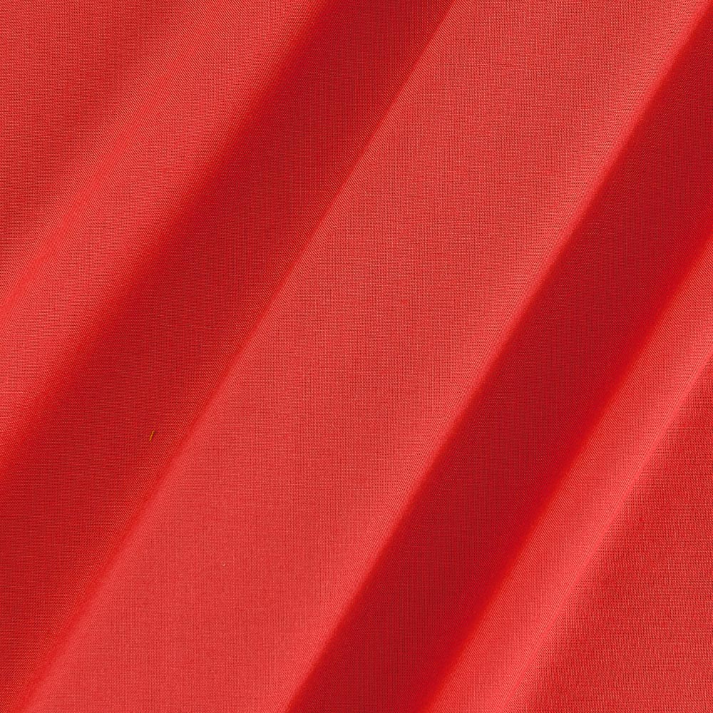 Buy Lizzy Bizzy Hot Coral Colour Plain Dyed Fabric Online 4212AX