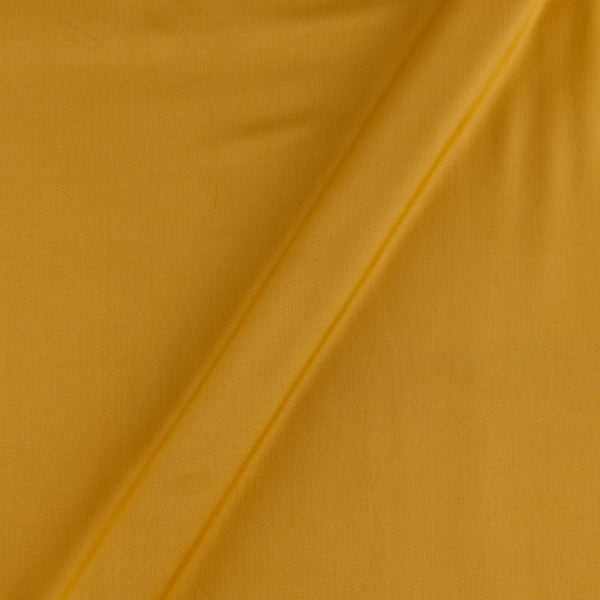 Viscose Satin Mustard Colour Plain Dyed Fabric 4214B