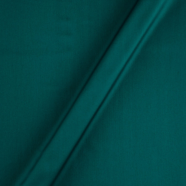 Viscose Satin Peacock Blue Colour Plain Dyed Fabric 4214O