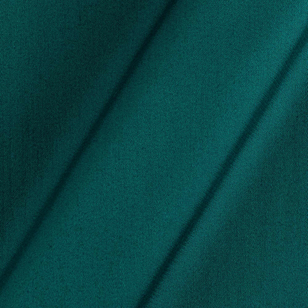 Viscose Satin Peacock Blue Colour Plain Dyed Fabric 4214O