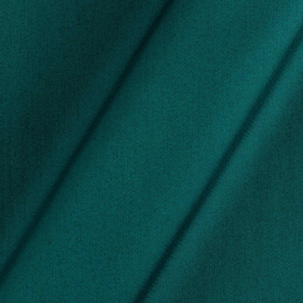 Viscose Satin Peacock Blue Colour Plain Dyed Fabric 4214O