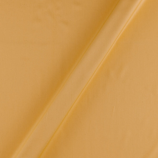Viscose Satin Yellow Colour Plain Dyed Fabric 4214