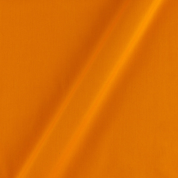 Poplin Cotton Fanta Orange Colour Plain Dyed Fabric 4215C