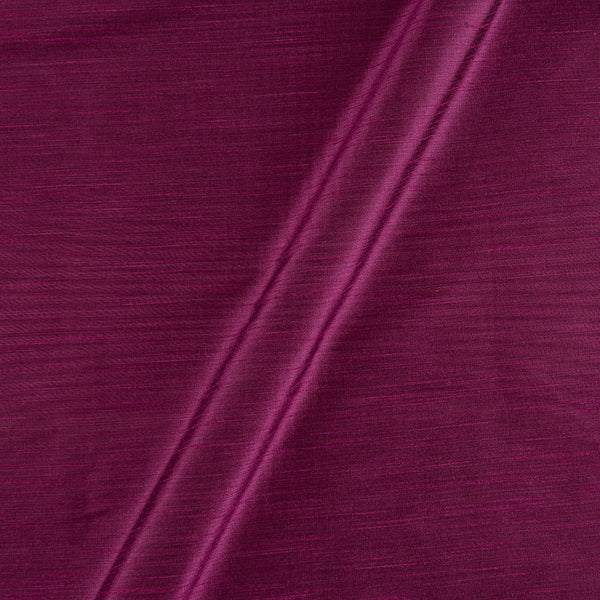 Buy Banarasi Raw Silk [Artificial Dupion] Purple Wine Colour Dyed Fabric 4216T Online