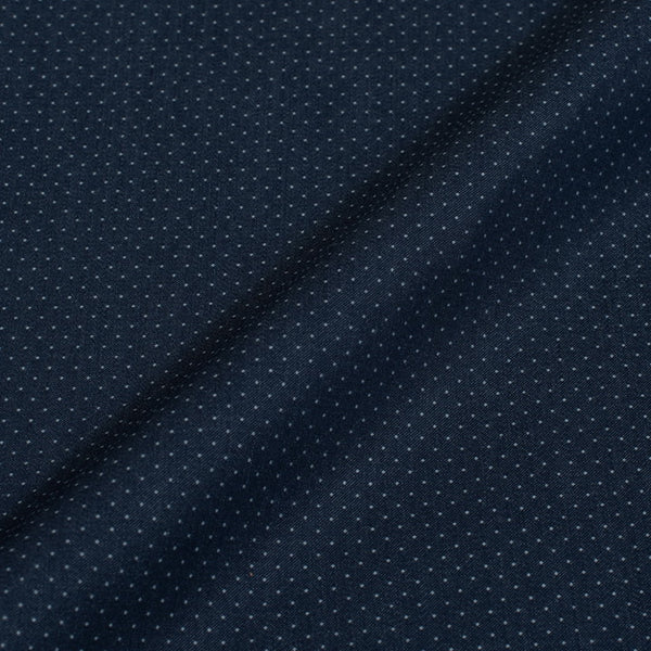 Shirting Midnight Blue Colour 54 inches Width Geometric Print Cotton Blend Fabric freeshipping - SourceItRight