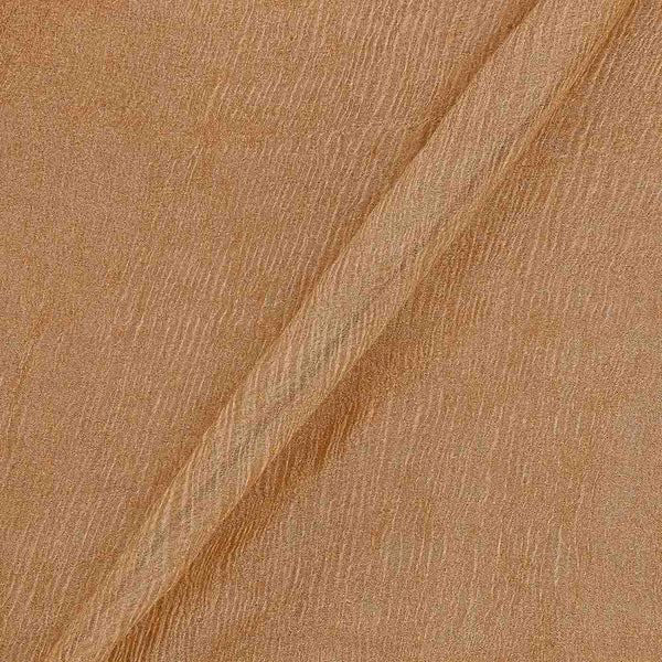 Buy Crush Tissue Beige Gold Colour Fabric Online 6056