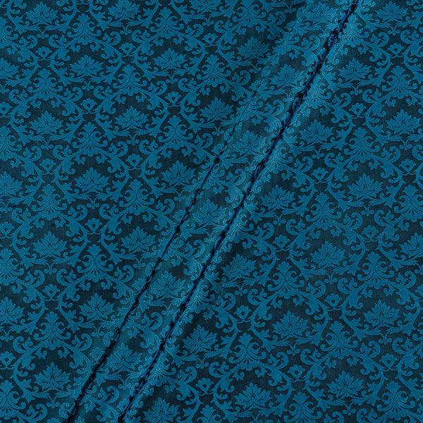 Buy Banarasi PS Mosaic Blue Colour Jacquard Jaal Fabric Online 6064AB