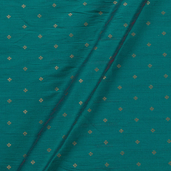 Artificial Raw Silk Rama Green Two Tone Butti Jacquard Fabric freeshipping - SourceItRight