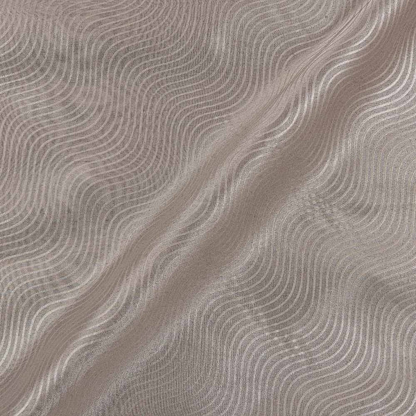 Grey X Silver Cross Colour Self Emboss Banarasi Tissue Fabric Online 6108D