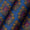 Banarasi Satin Silk Violet Blue Two Tone 43 Inches Width Brocade Fabric freeshipping - SourceItRight