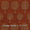 Slub Chanderi Feel Brick Colour Tree Motif Pattern Fancy Jacquard Fabric 7001FS