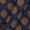 Buy Chanderi Feel Midnight Blue Colour Floral Pattern Fancy Jacquard Fabric 7001GR Online