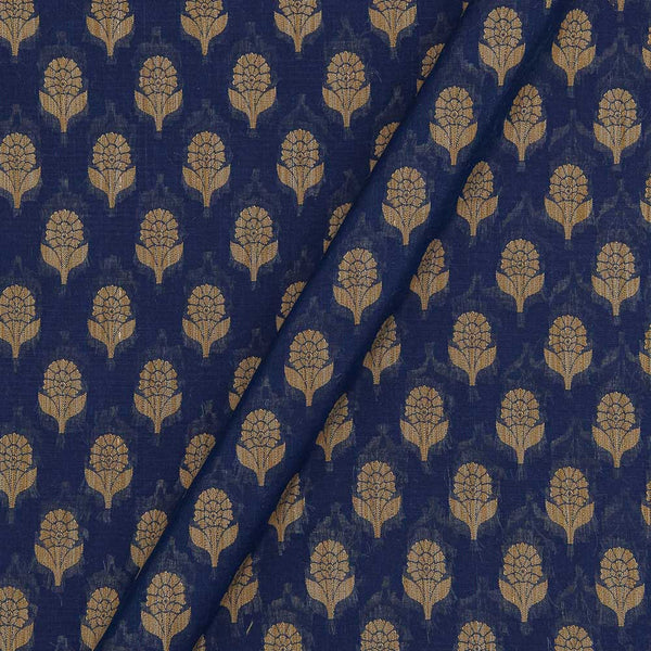 Chanderi Feel Violet Colour Floral Pattern Fancy Jacquard Fabric 7001HU