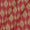 Chanderi Feel Carrot Colour Ikat Pattern Fancy Jacquard Fabric 7001KC