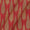 Chanderi Feel Carrot Colour Leaves Pattern Fancy Jacquard Fabric 7001KI