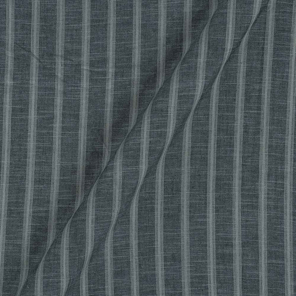 Slub Cotton Carbon Grey Colour 43 Inches Width Stripes Fabric freeshipping - SourceItRight