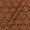 Cotton Authentic Bagru Apricot Colour Geometric Block Print Fabric 9016