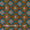 Ginger Brown Colour Ethnic and Leaves Print Fancy Cotton Fabric Online 9023AV