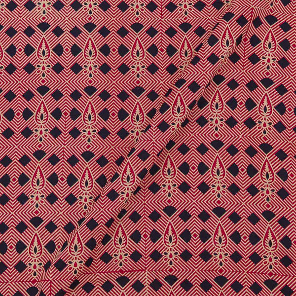 Cotton Mars Red Black Colour 45 Inches Width Geometric Print Fabric freeshipping - SourceItRight