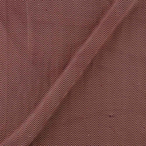 Cotton Plum Colour Chevron Print Fabric Online 9072EQ