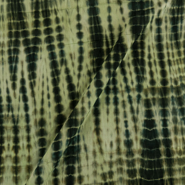 Tie Dye Pattern Green Colour Rayon Fabric 9101E