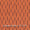 Ikat Cotton Orange Colour 42 Inches Width Washed Fabric freeshipping - SourceItRight