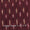 Ikat Cotton Maroon Black Mix Tone 43 Inches Width Washed Fabric freeshipping - SourceItRight