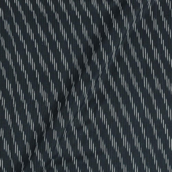 Ikat Cotton Black Colour 43 Inches Width Washed Fabric freeshipping - SourceItRight