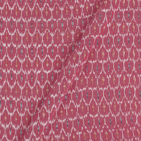 Ikat Cotton Carrot Pink Colour 42 Inches Width Washed Fabric freeshipping - SourceItRight