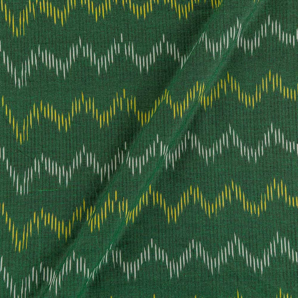 Cotton Ikat Leaf Green Colour 43 Inches Width Washed Fabric freeshipping - SourceItRight