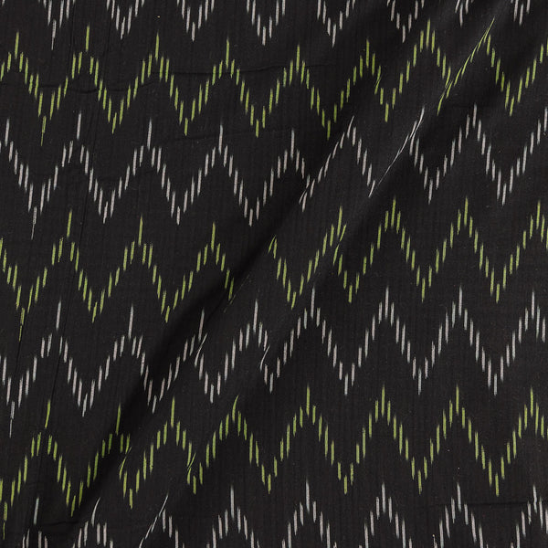Cotton Ikat Black Colour 42 Inches Width Washed Fabric freeshipping - SourceItRight
