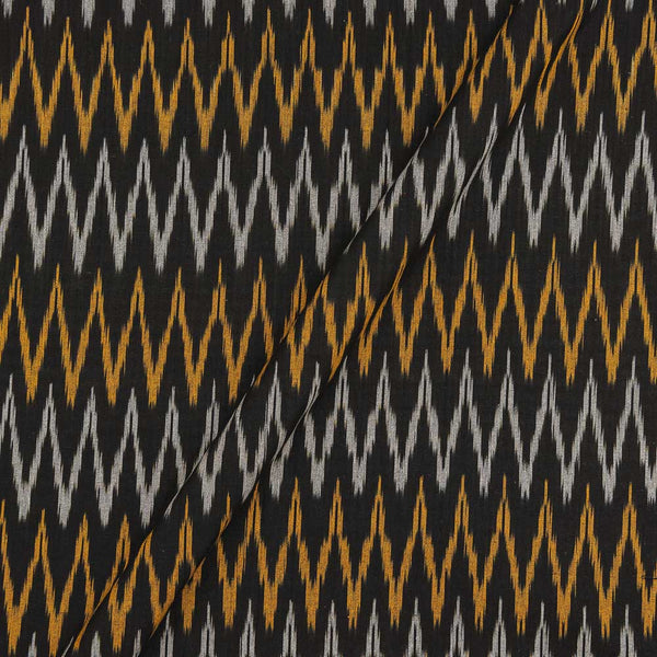 Cotton Ikat Black Colour 42 Inches Width Washed Fabric freeshipping - SourceItRight