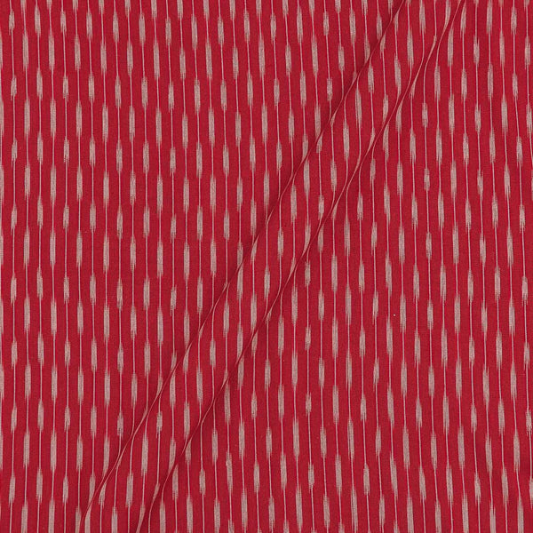 Cotton Ikat Poppy Red Colour 42 Inches Width Washed Fabric freeshipping - SourceItRight