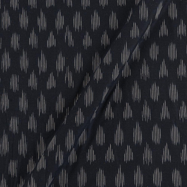 Cotton Ikat Black Colour Washed Fabric Online 9150AQA