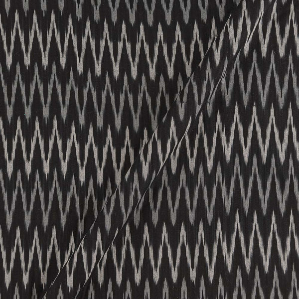 Ikat Cotton Black Colour Washed Fabric 9150GG Online