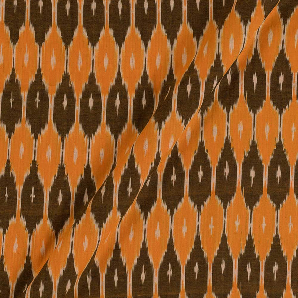 Ikat Cotton Orange Colour 41 Inches Width Washed Fabric freeshipping - SourceItRight