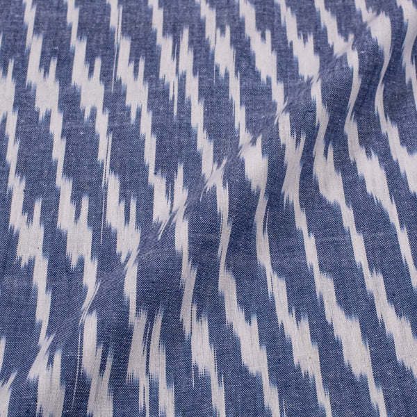 Ikat Cotton Cadet Blue Colour 42 inches Width Fabric freeshipping - SourceItRight