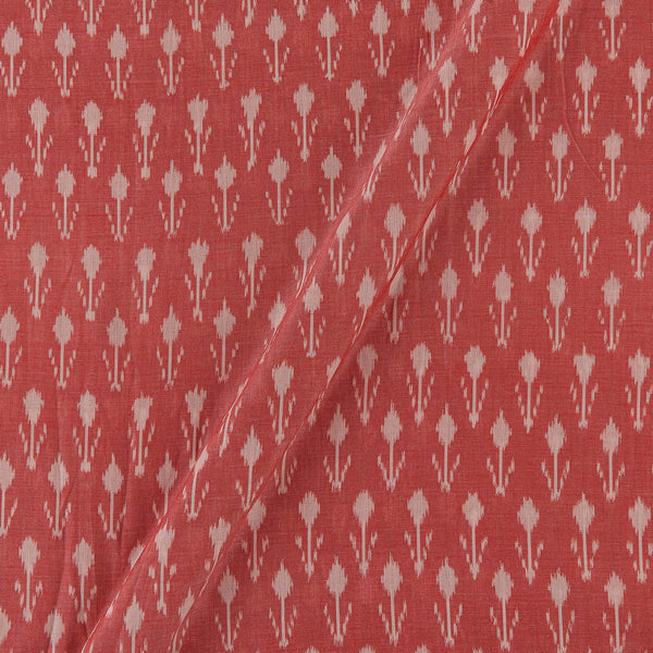 Mercerised Cotton Ikat Carrot Colour Fabric Online 9151DU