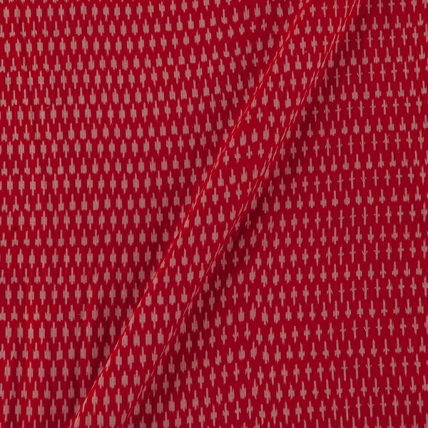 Mercerised Cotton Ikat Red Colour Fabric Online 9151EW