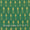 Mercerised Cotton Ikat Green X Blue Cross Tone Fabric 9151HT