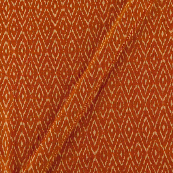 Mercerised Cotton Ikat Apricot X Red Cross Tone Fabric Online 9151IK
