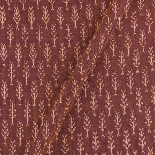 Mercerised Cotton Ikat Brown To Purple Two Tone Fabric 9151K Online