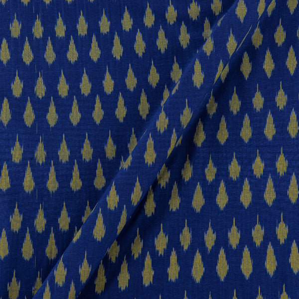 Mercerised Cotton Ikat Royal Blue Colour Fabric Online 9151PW