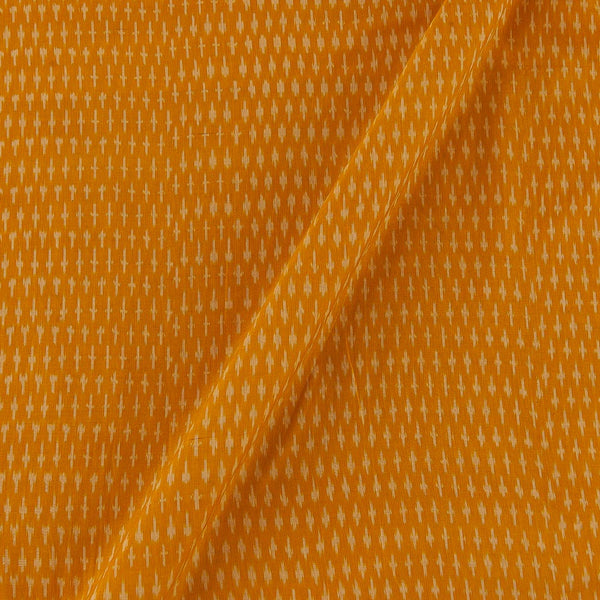 Mercerised Cotton Ikat Golden Orange Colour Fabric Online 9151QC 