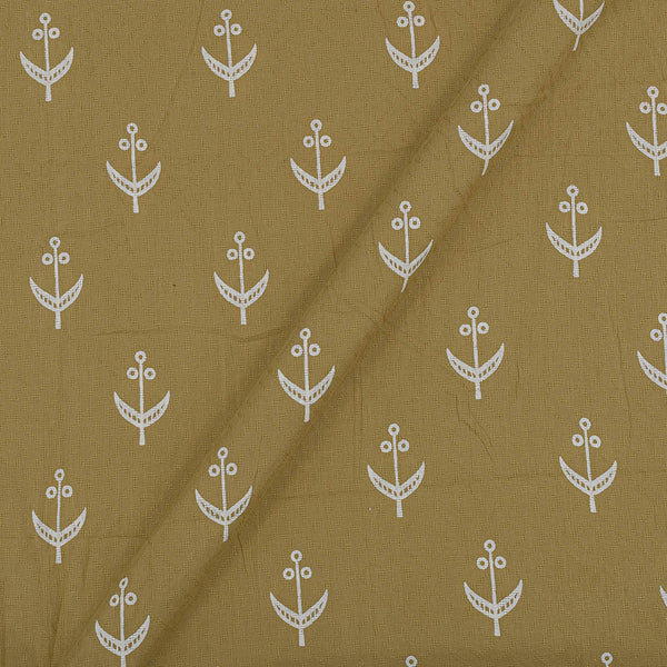 Dobby Jacquard Olive Colour Floral Pattern 42 Inches Width Cotton Fabric freeshipping - SourceItRight