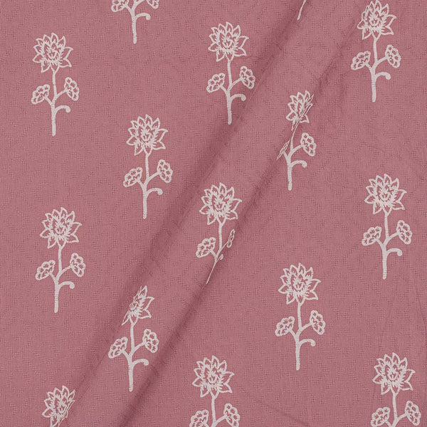 Dobby Jacquard Dusty Rose Colour Floral Pattern 42 Inches Width Cotton Fabric freeshipping - SourceItRight